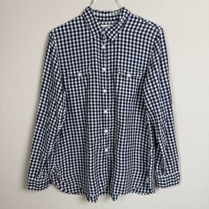 Ralph Lauren Denim & Supply Gingham Check Shirt Sz L Coastal Grandma